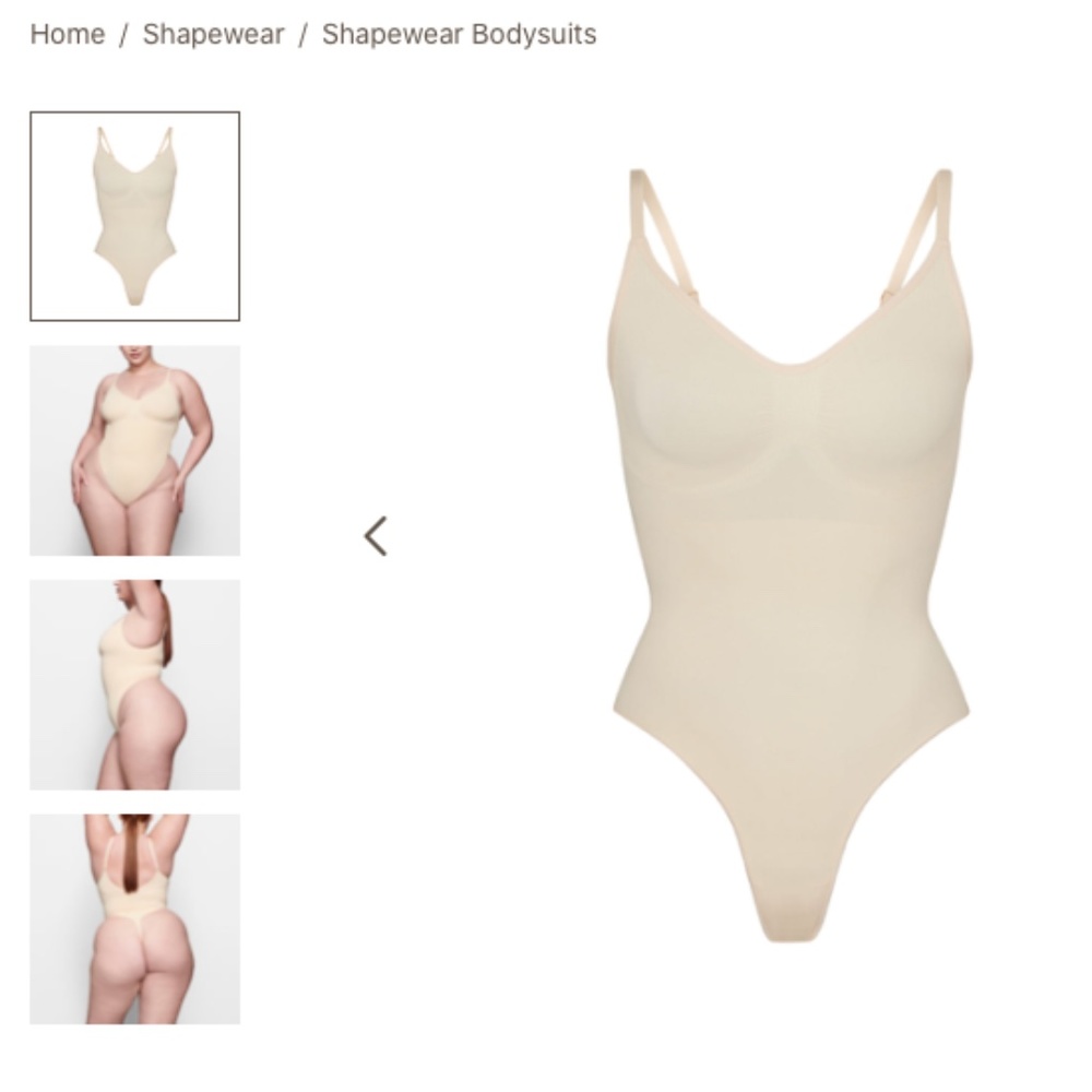 NEW WITH TAGS: SKIMS Sculpting Thong Bodysuit L/XL